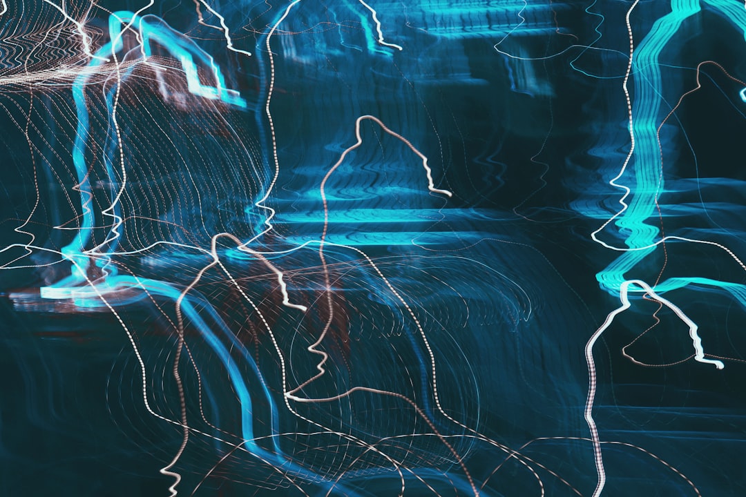 An abstract, professional image of a glowing blue neural network, illustrating the complex web of information and entities that AI uses to establish authority and citations.