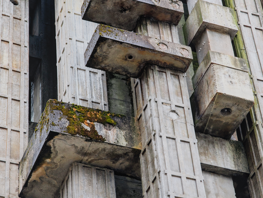A close-up shot of precisely stacked, interlocking geometric blocks, creating a strong and stable structure that visually represents the concept of cloud stacking.